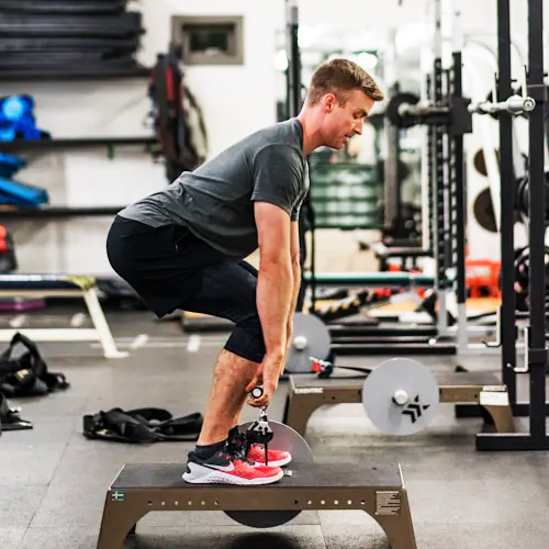 Image of flywheel training from at the Saltus Performance Gym